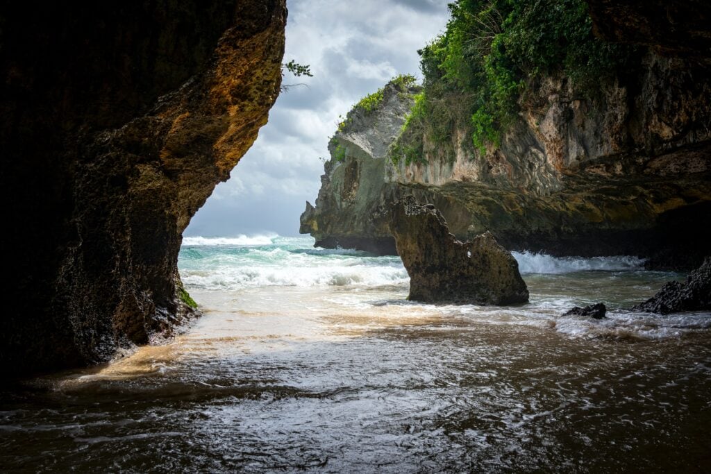 Uluwatu Beach in Badung, Indonesia