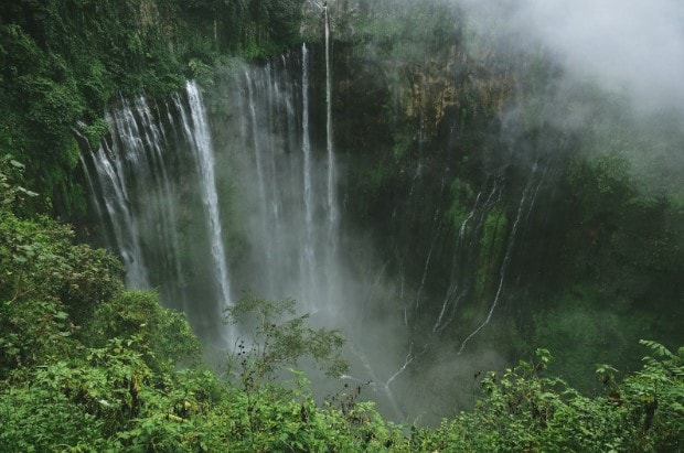 Tumpak Sewu Waterfall in Malang, East Java, Indonesia.