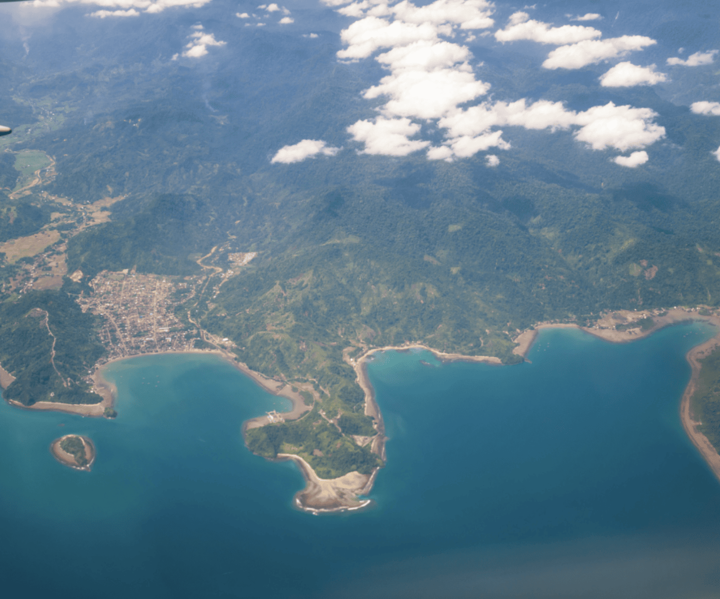 Bird’s eye view of Air Manis Beach