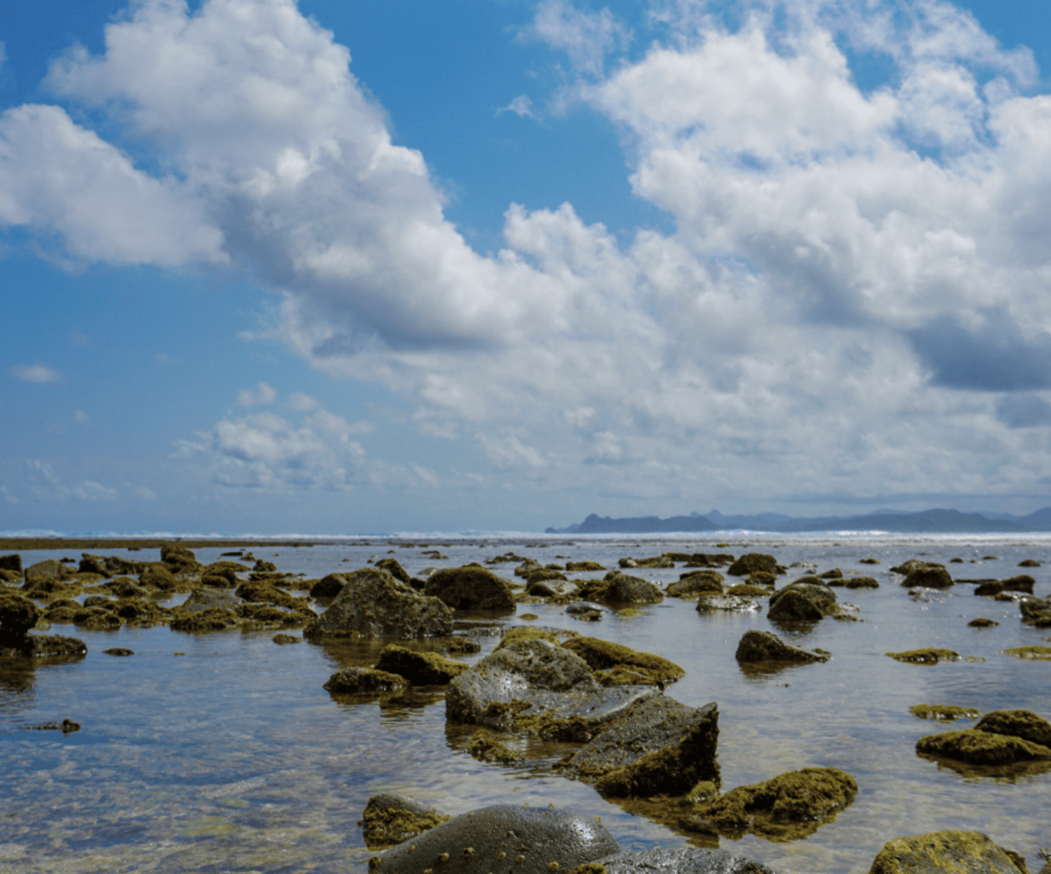 Rocky shoreline of Mawi Beach