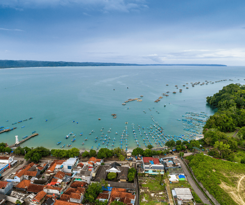 View of Pangandaran Beach