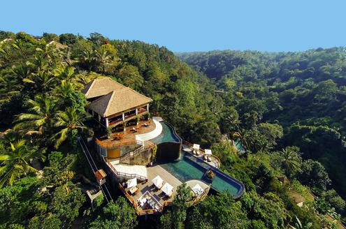 Stay at the Hanging Gardens in the hills of Ubud with Experience Travel Group. ATOL bonded
