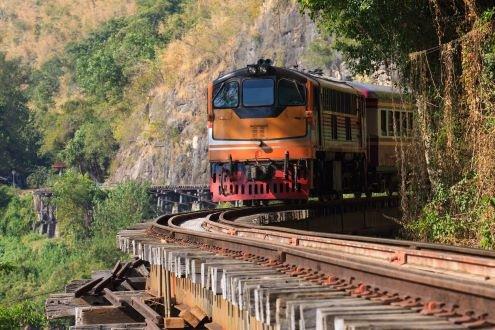 Overnight Sleeper Train In Thailand