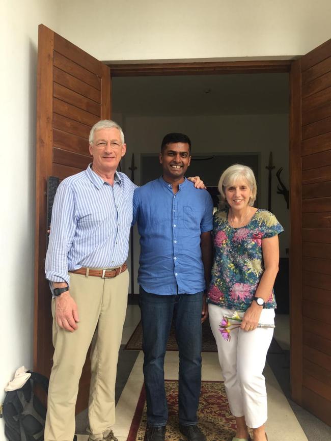 Clients with their chauffeur guide