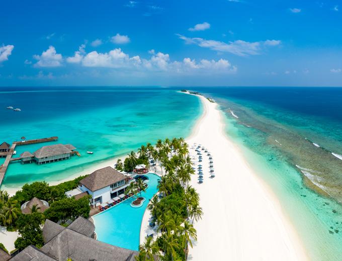 A white sand stretch...