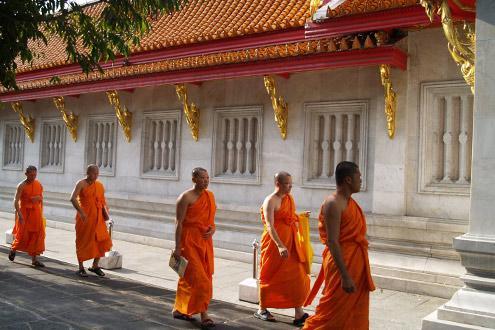 Buddhist Alms & Flower Market