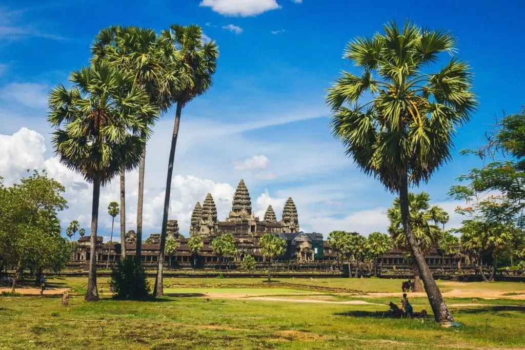Angkor Wat temple complex in Cambodia