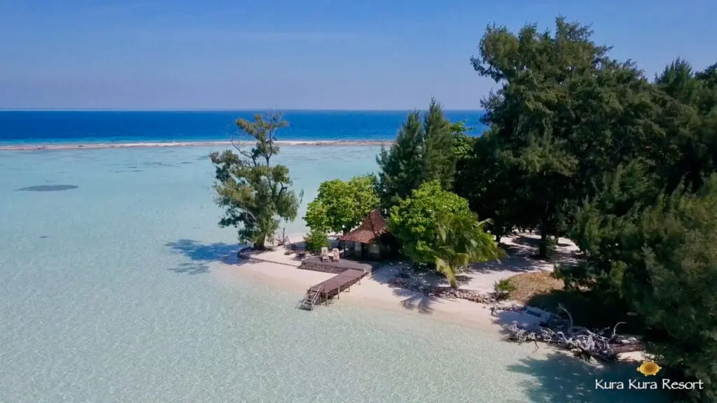 Kura Kura resort from above