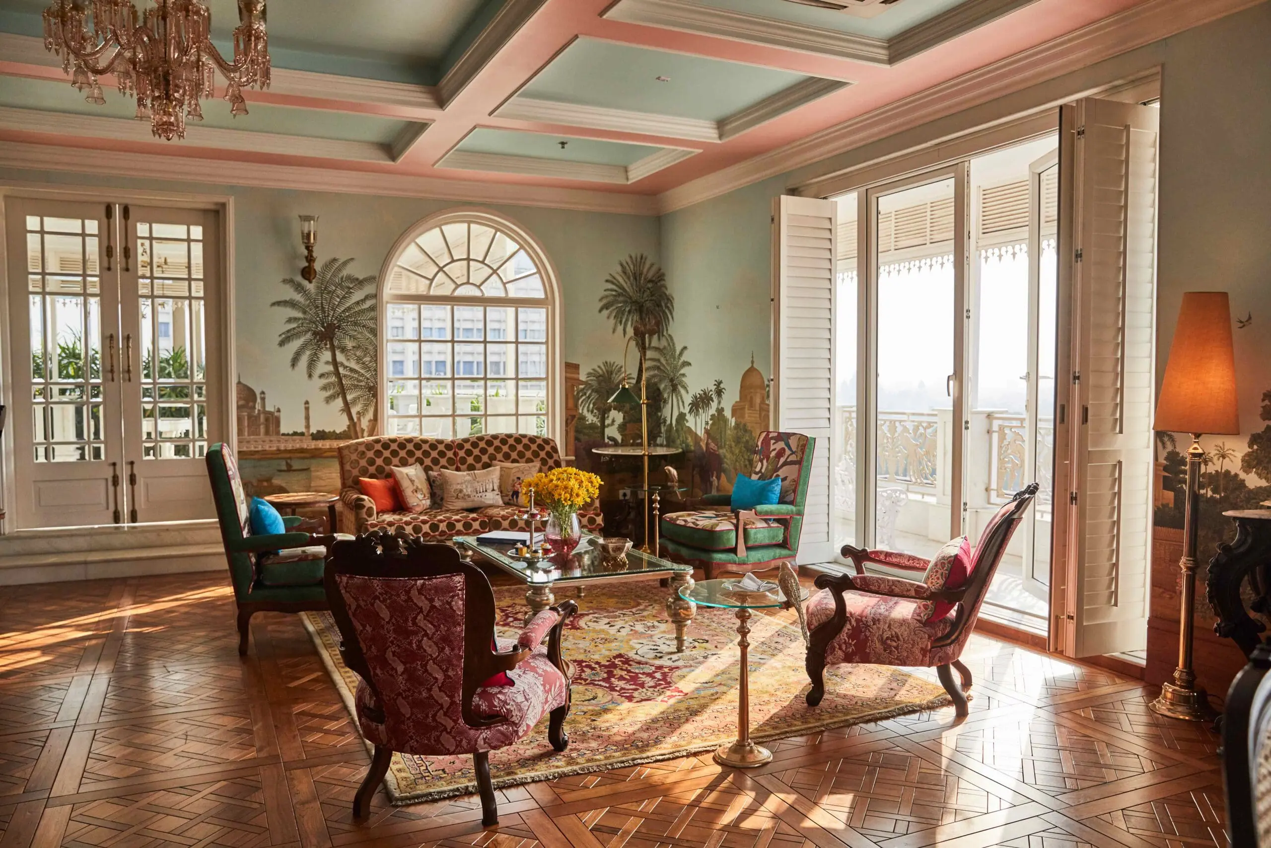 living room at glenburn penthouse