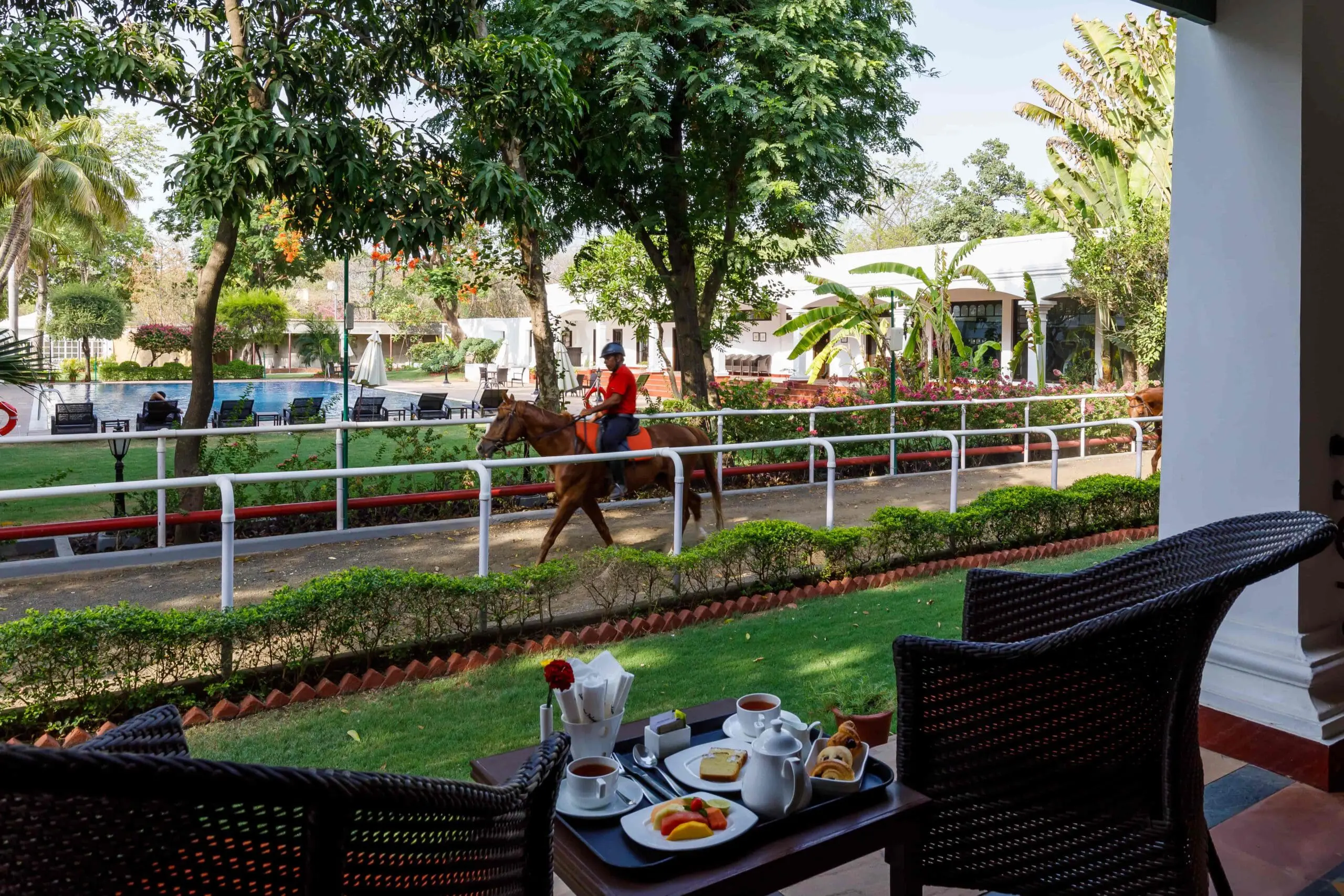 horse riding at jehan numa palace