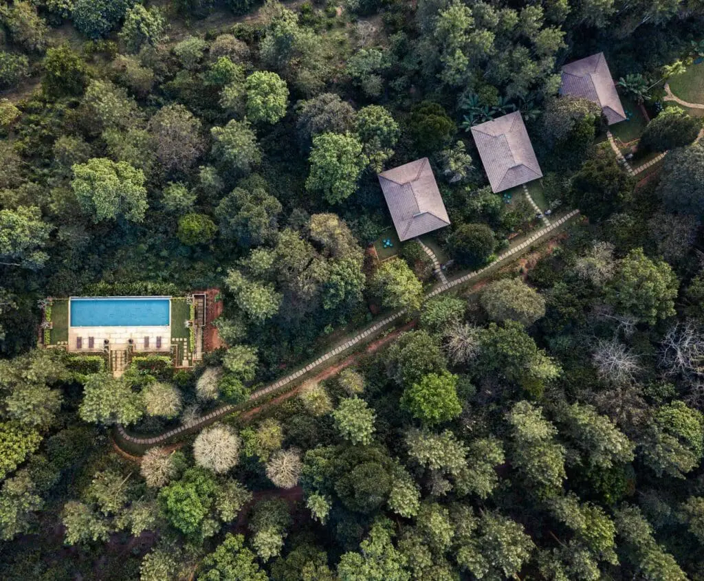 birdseye shot pepper trail