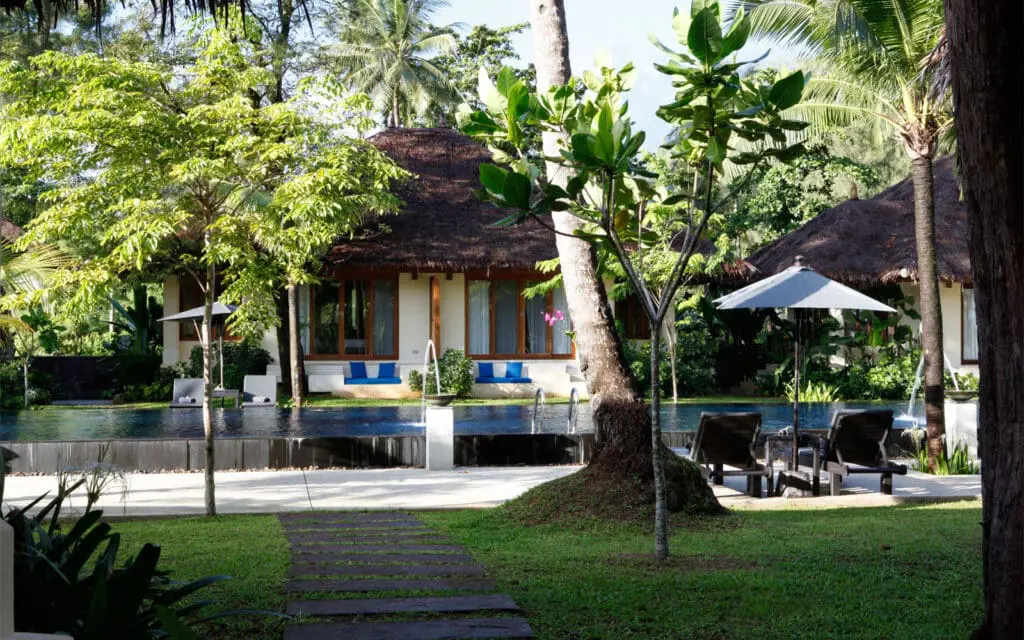 Exterior shot of Bangsak village