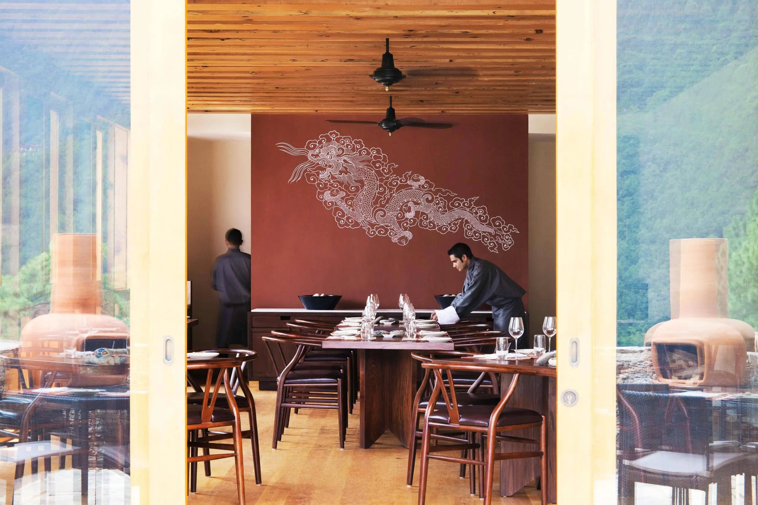 resturant at Como Uma Punakha