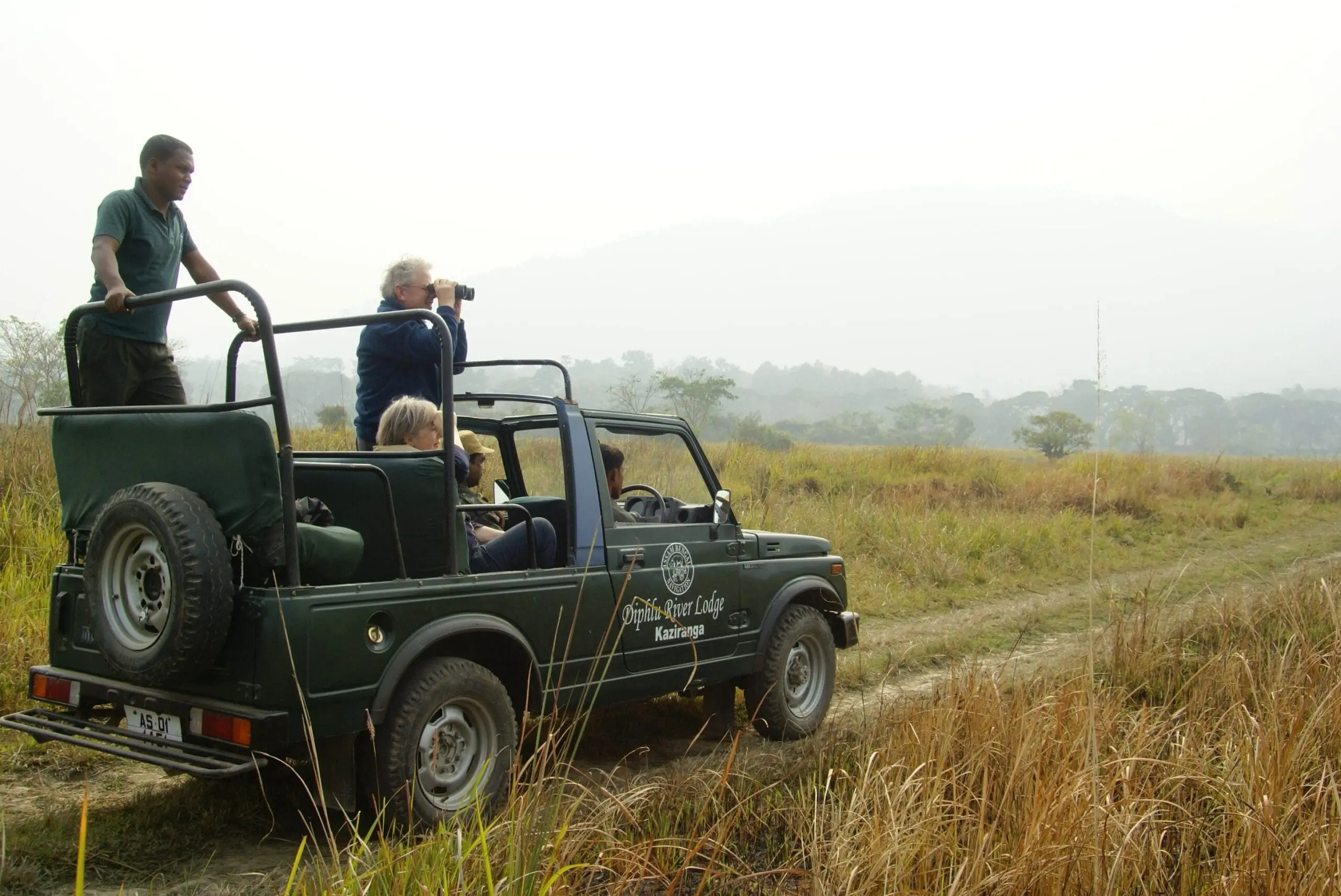Safari jeep at diphlu river lodge