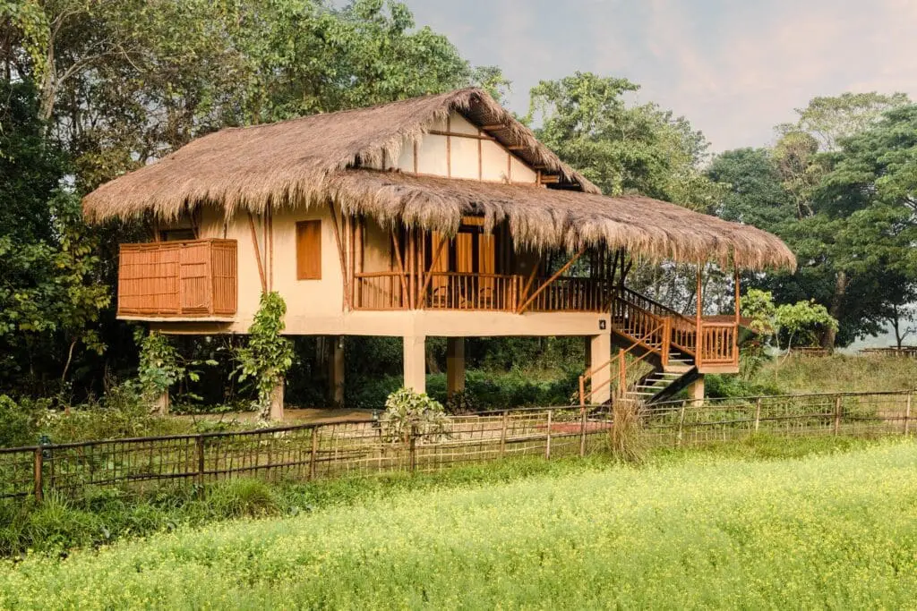 Exterior of Diphlu river lodge