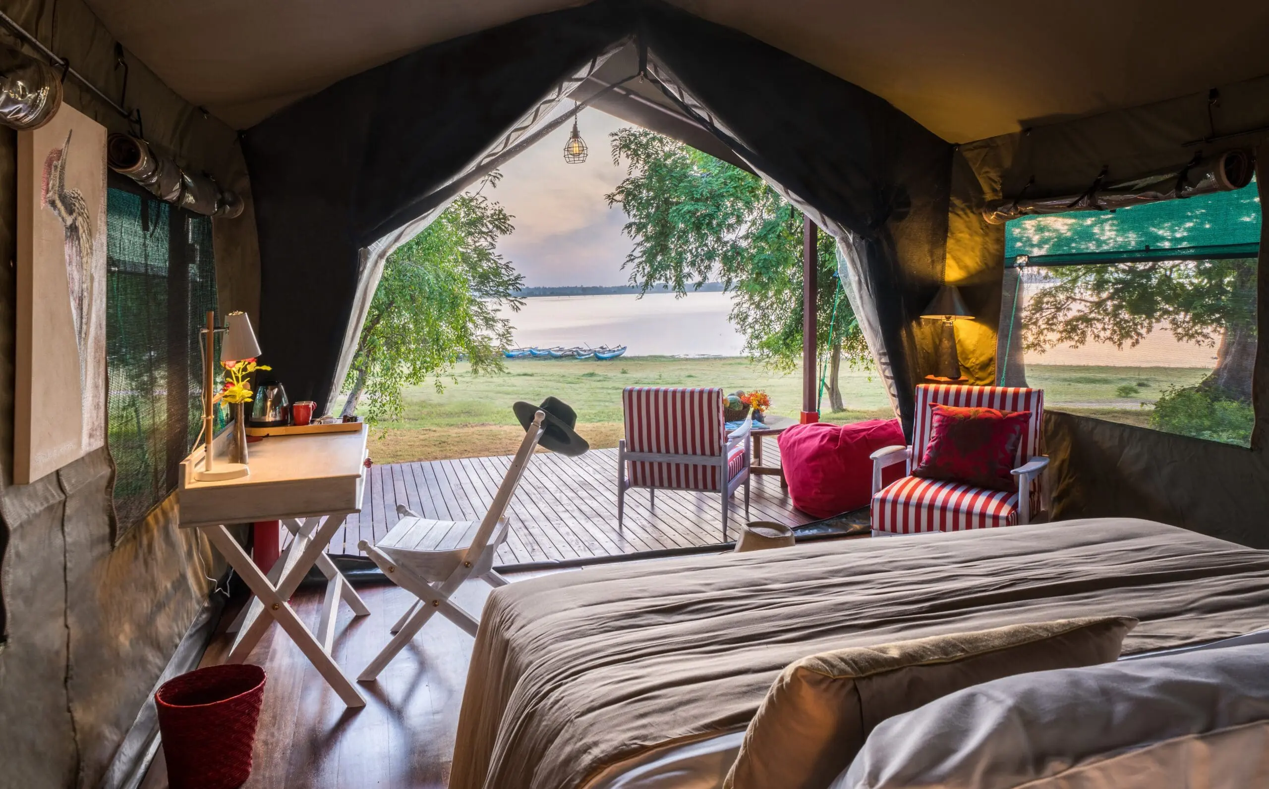 Bedroom at Flameback Eco Lodge