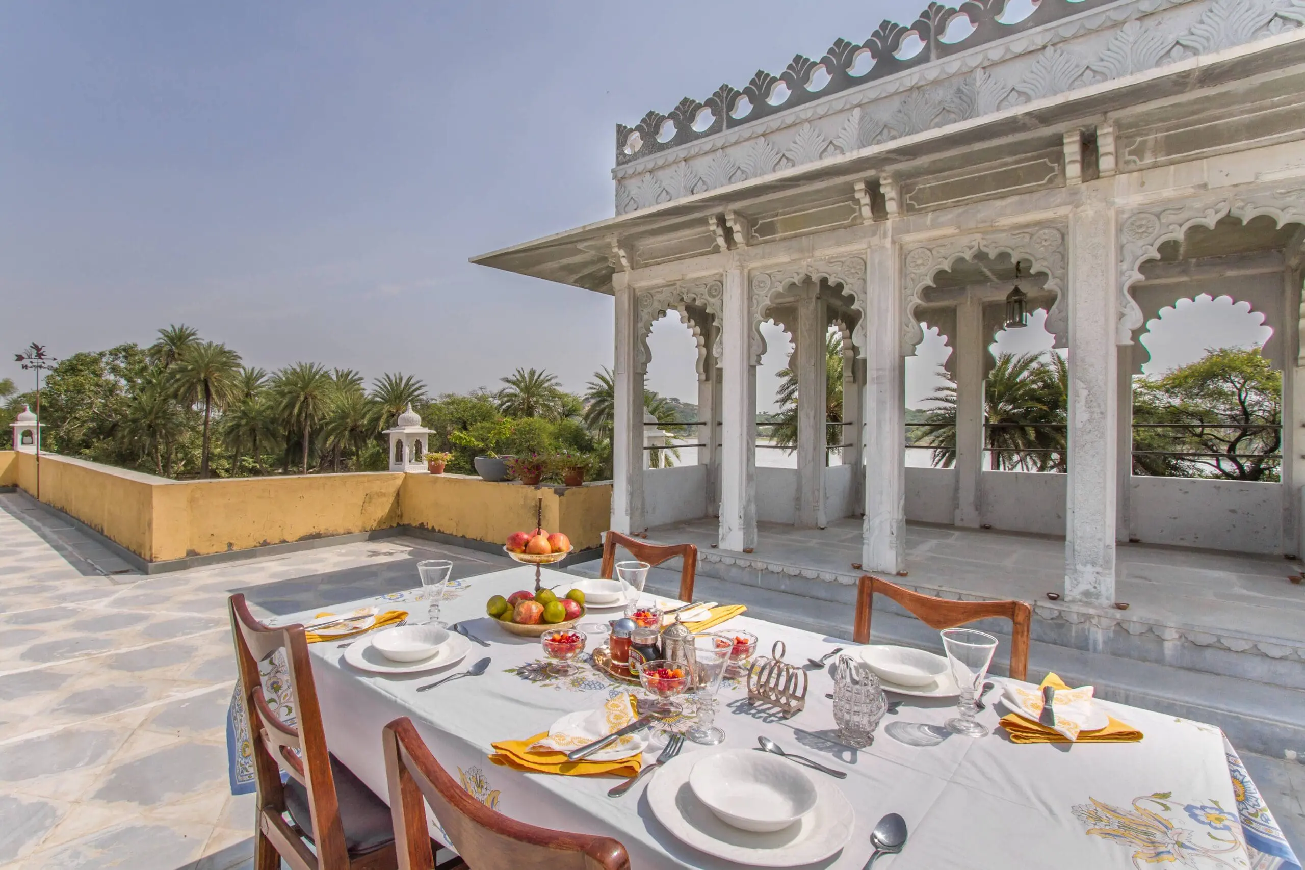 Outside dining at Dev Shree