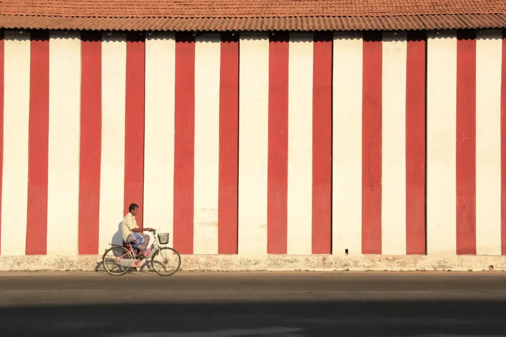 Jaffna man riding bike