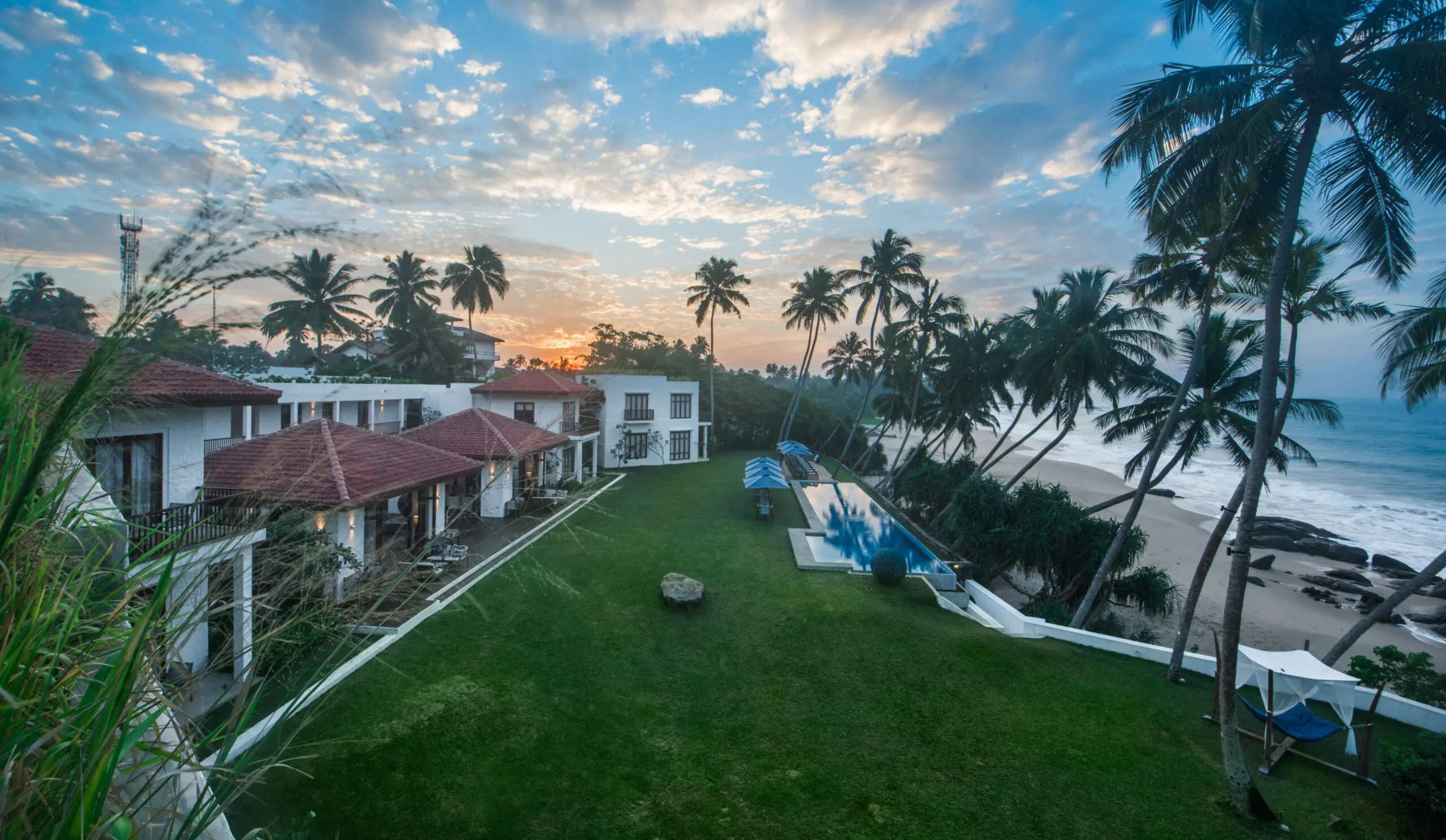 Kumu Beach Sri Lanka - aerial views