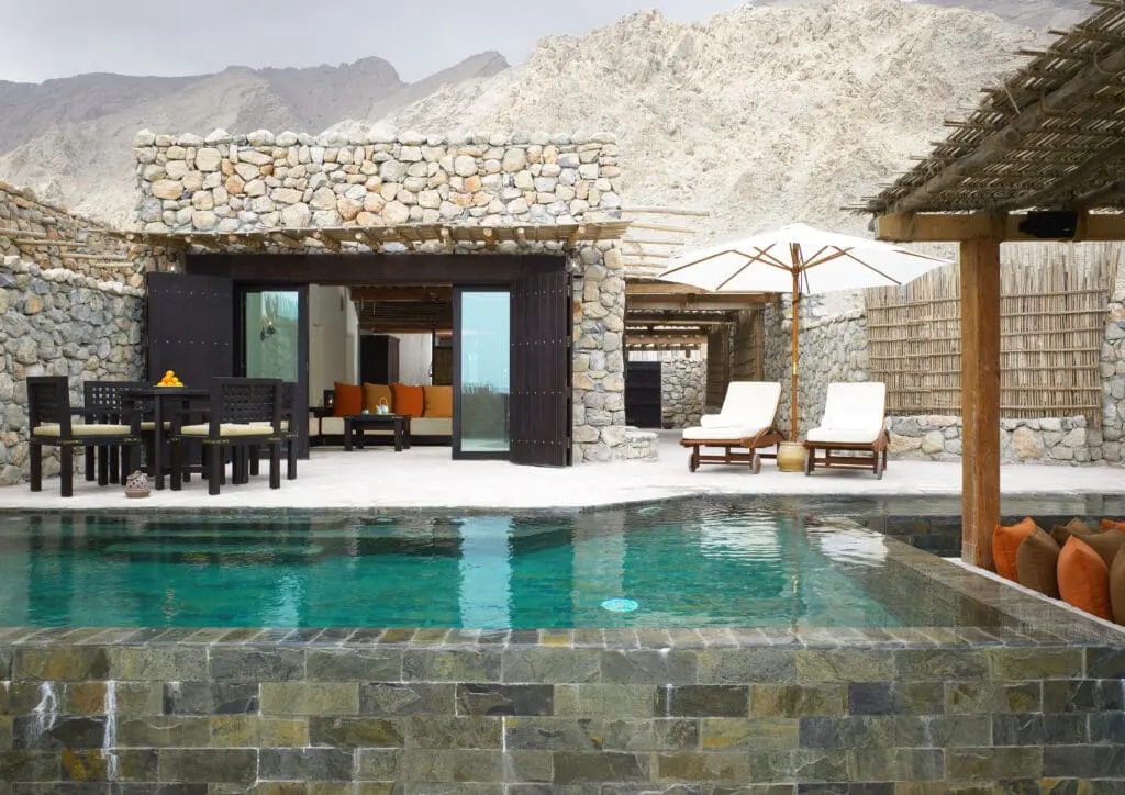 Six Senses, Zighy Bay villa pool