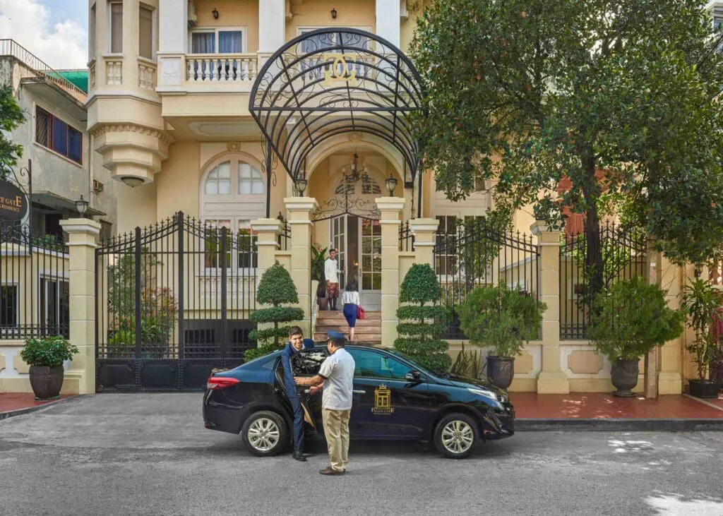 Palace gate hotel arrival