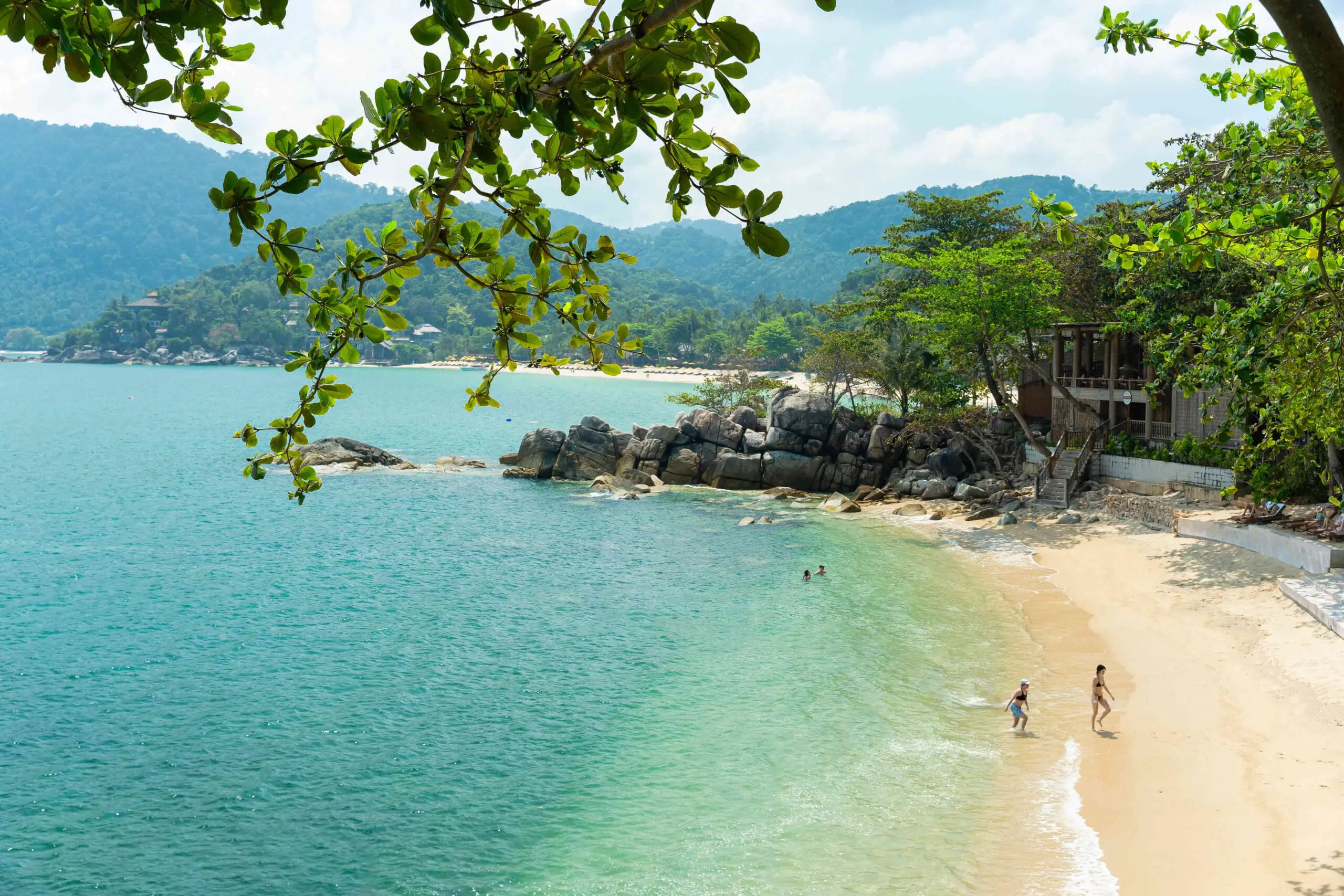 Santhiya hotel beach on koh phangan thailand