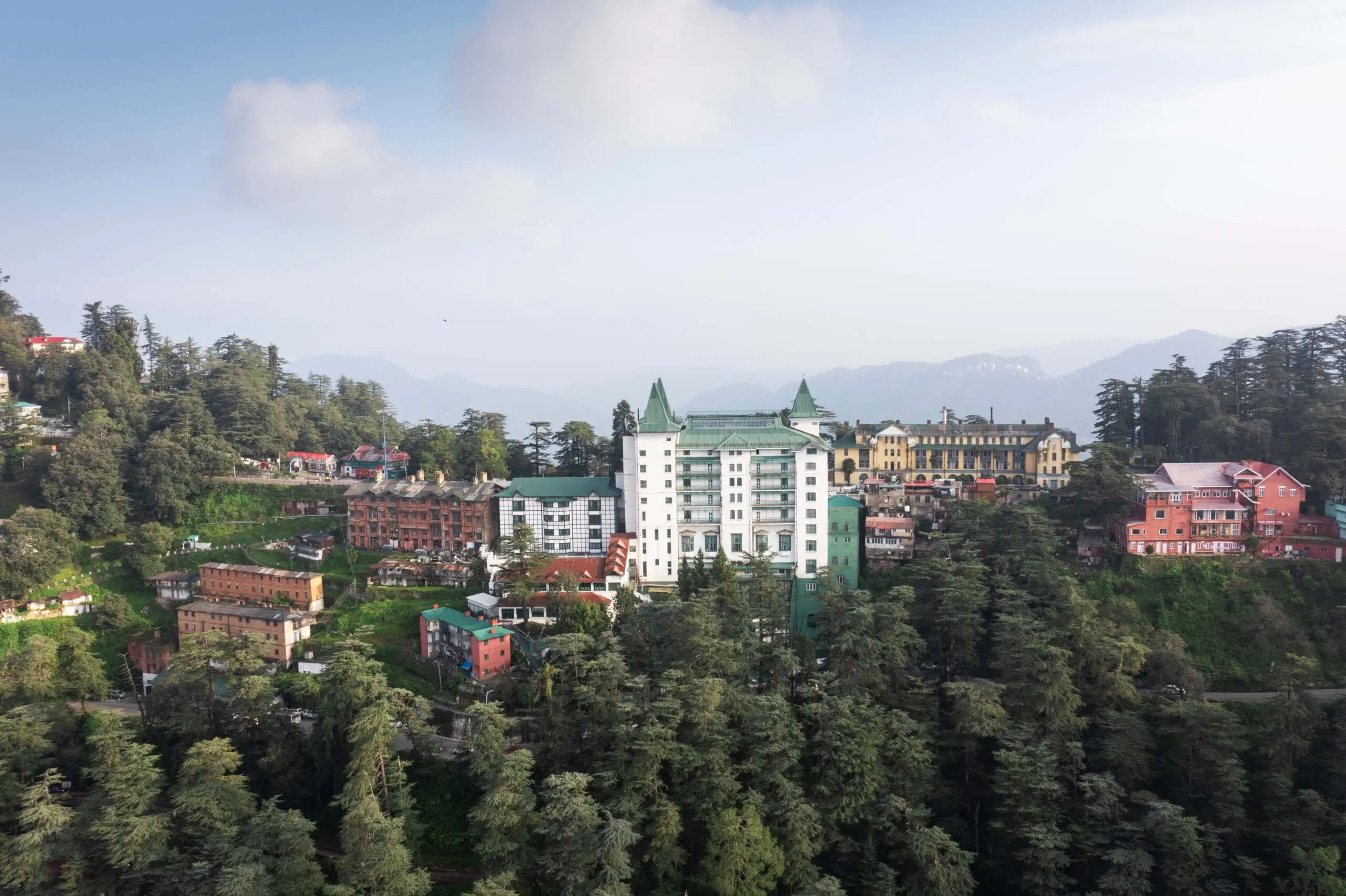 view of oberoi cecil and shimla