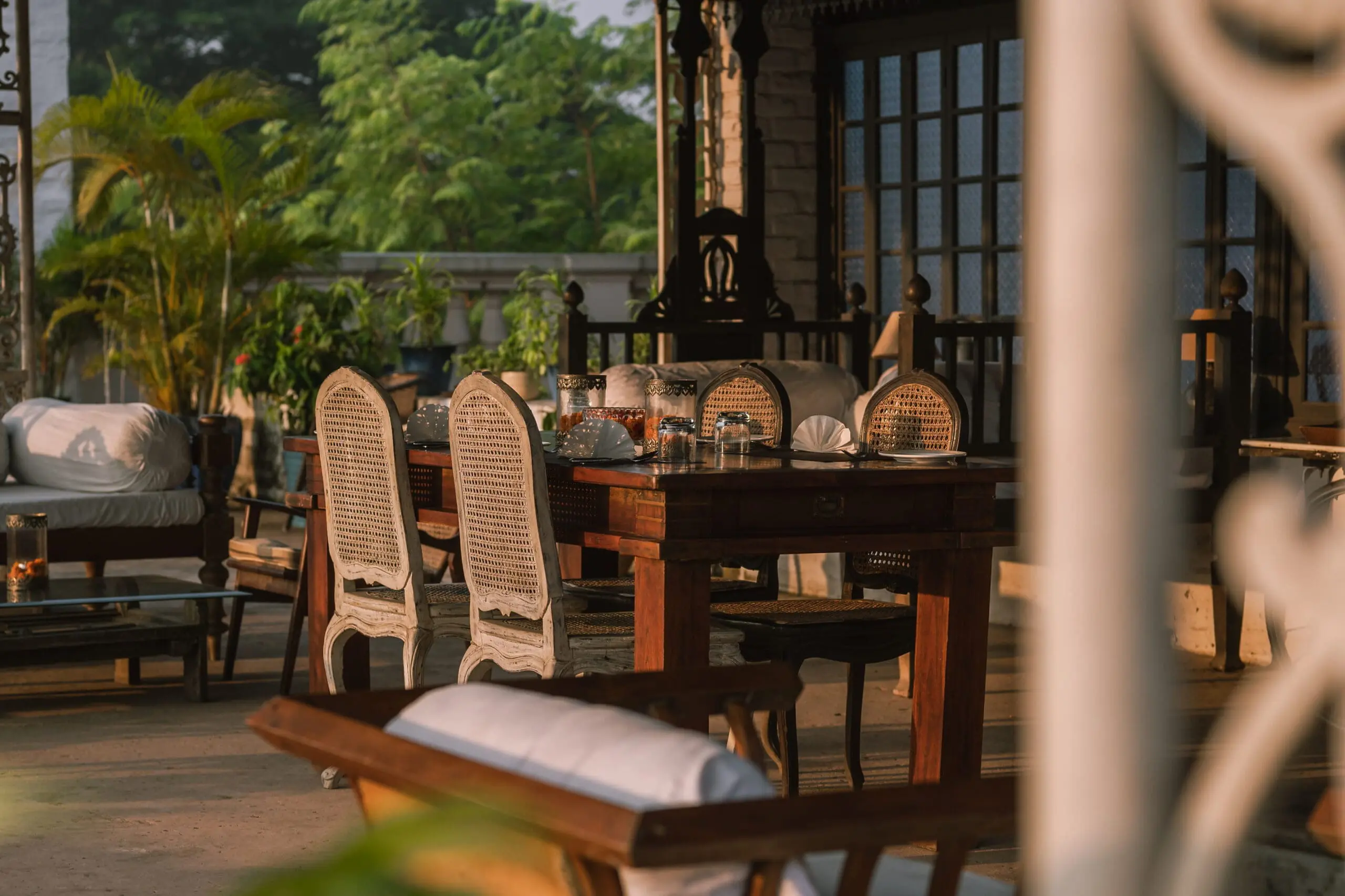 dining area at the rajbari bawali