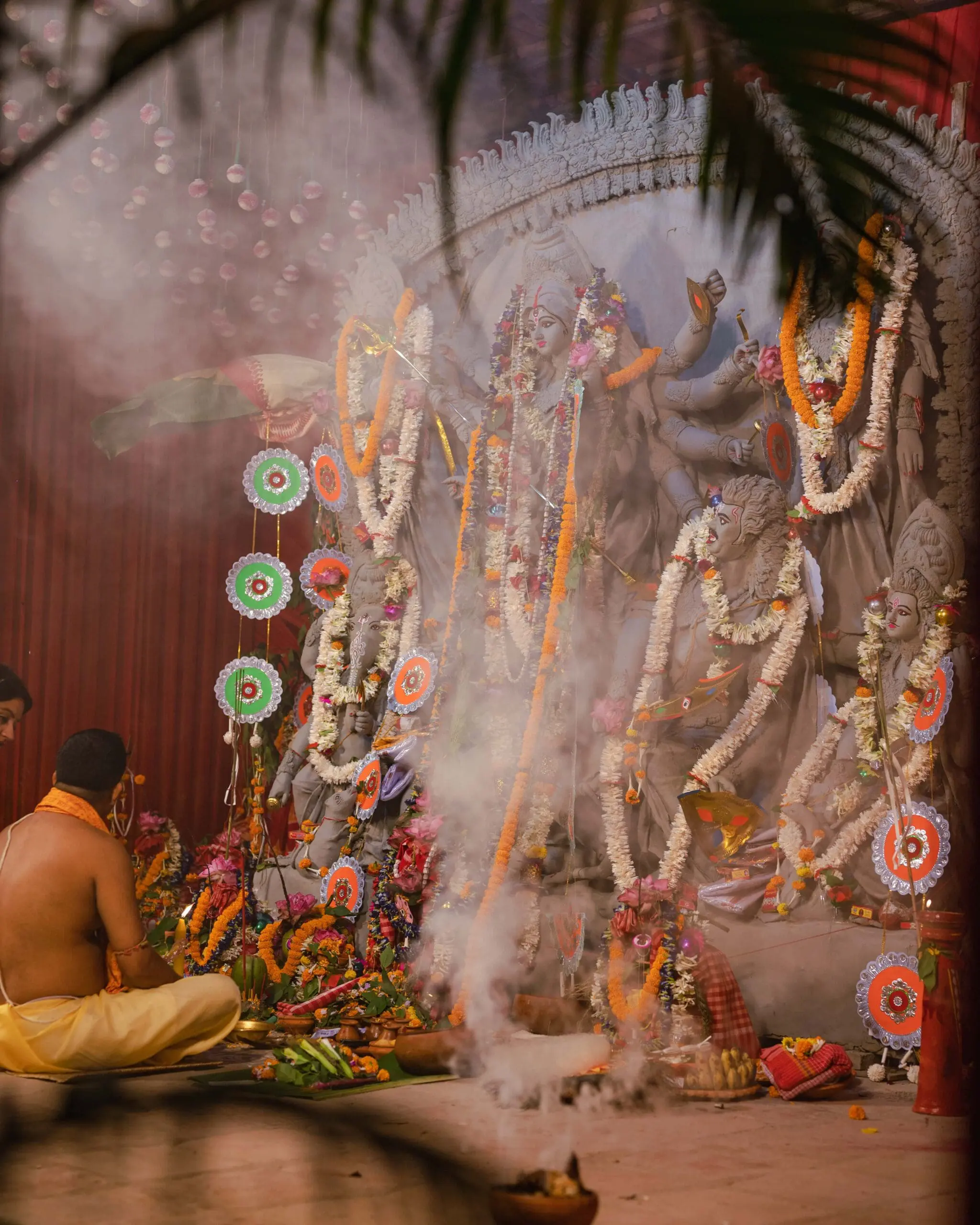 aarti at the rajbari bawali