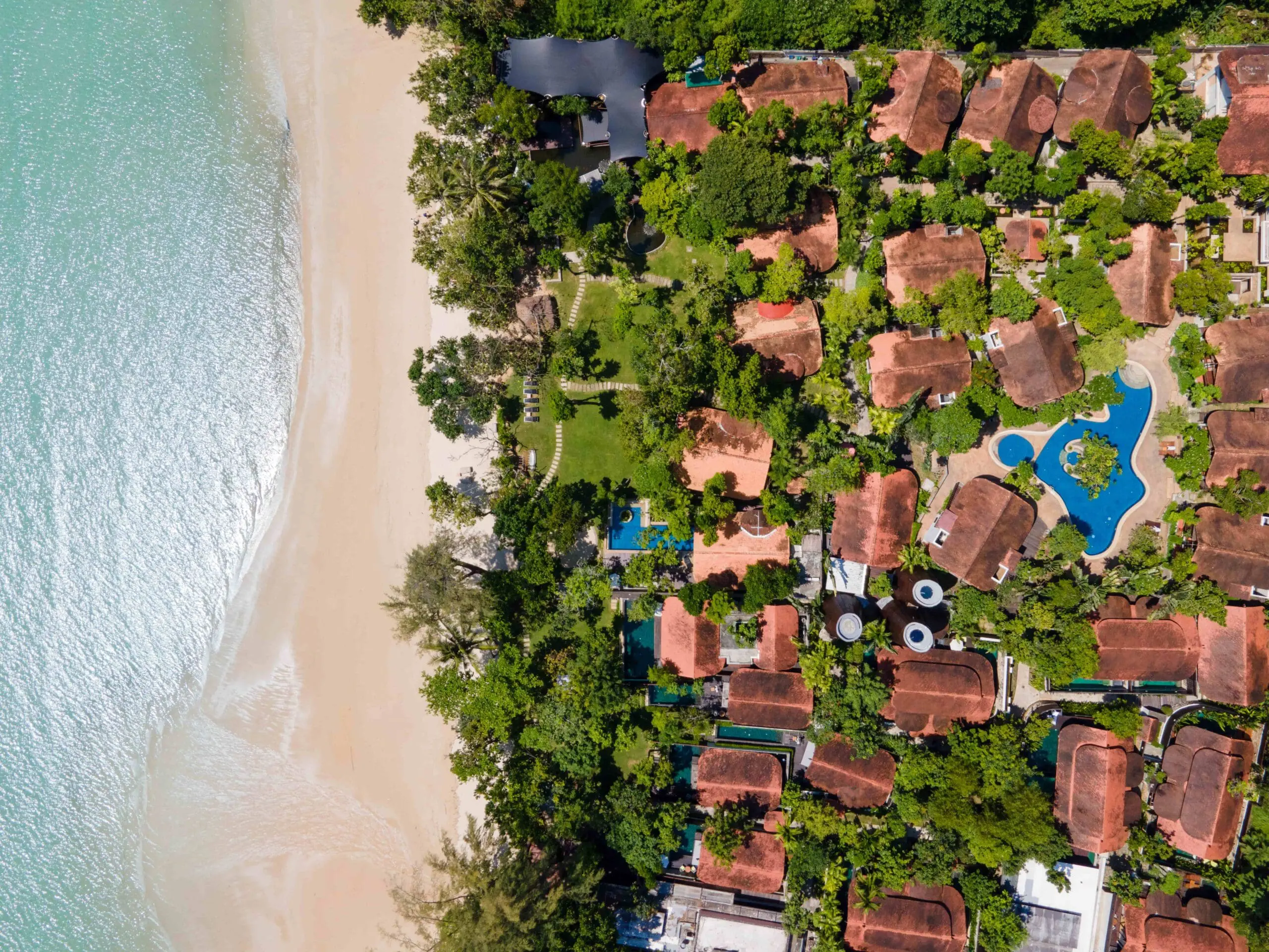 top view of The Tubkaak Krabi Boutique Resort