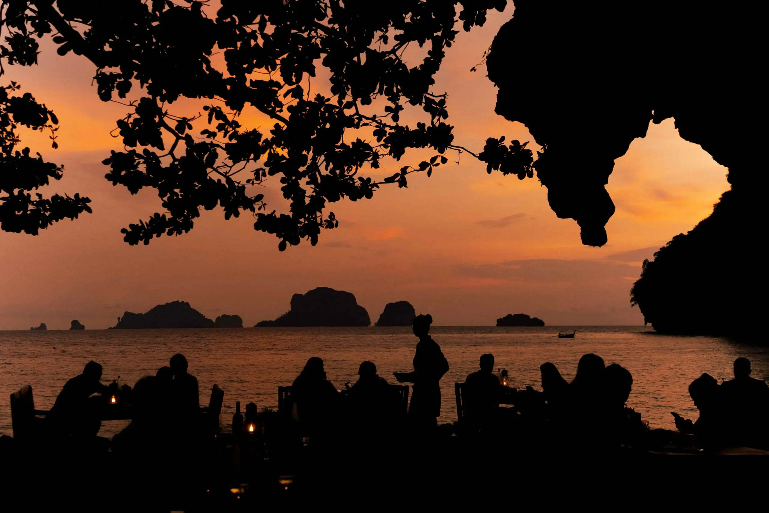 sunset at rayavadee