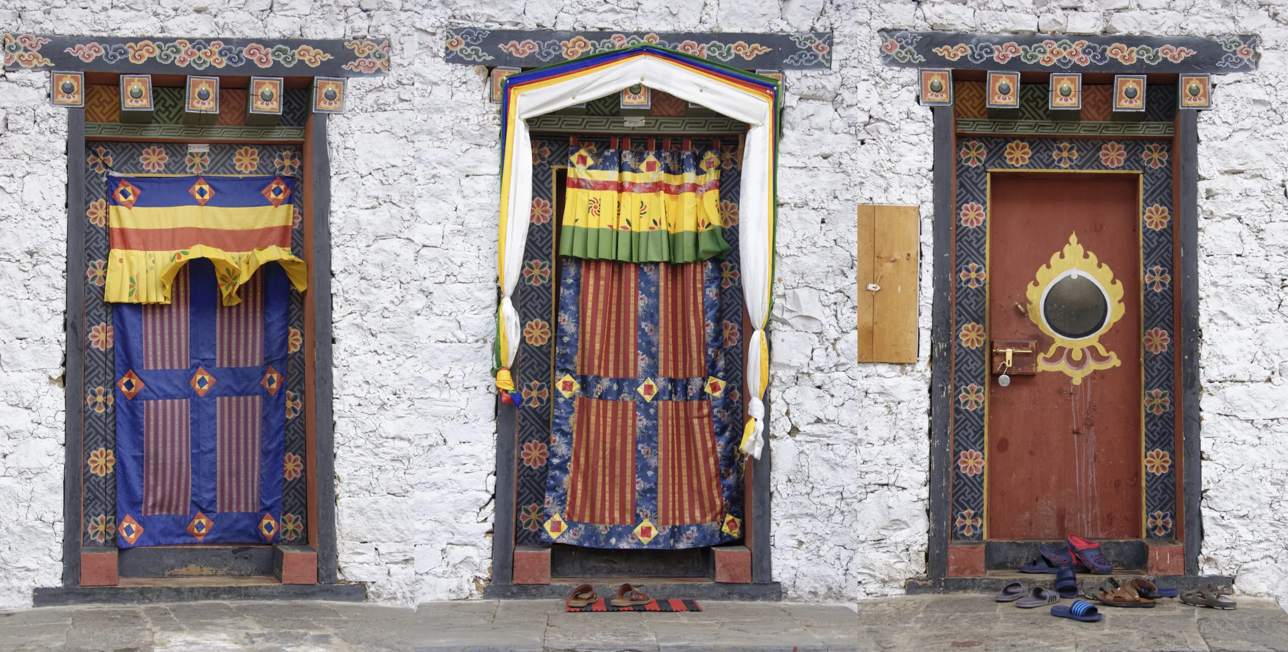 Traditional Bhutanese architecture in Haa Valley