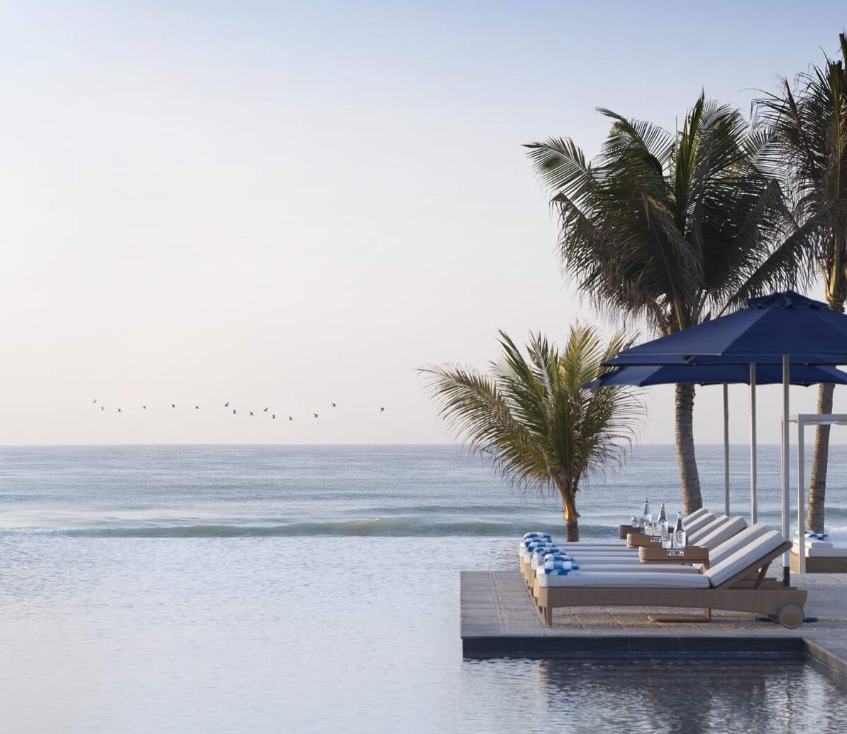 Al Baleed Resort pool view