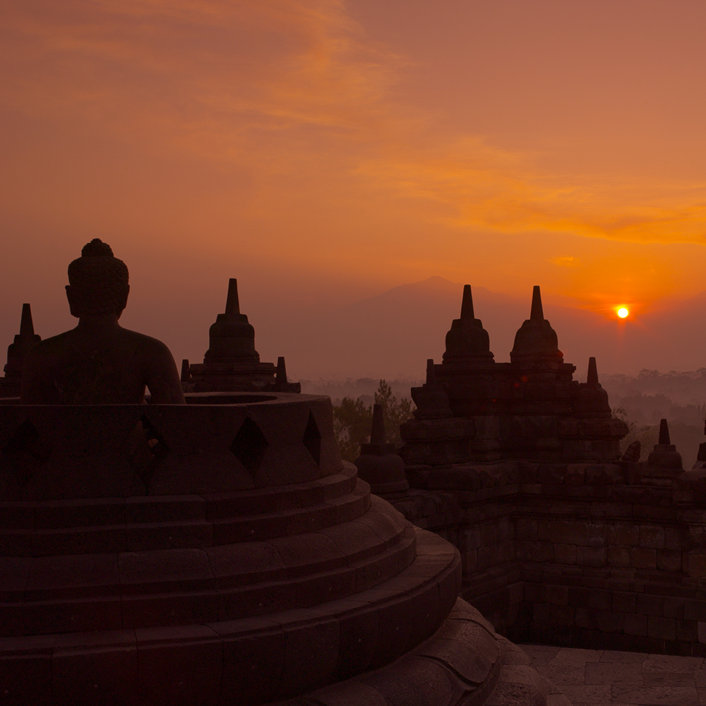 Borobudur temple sunrise