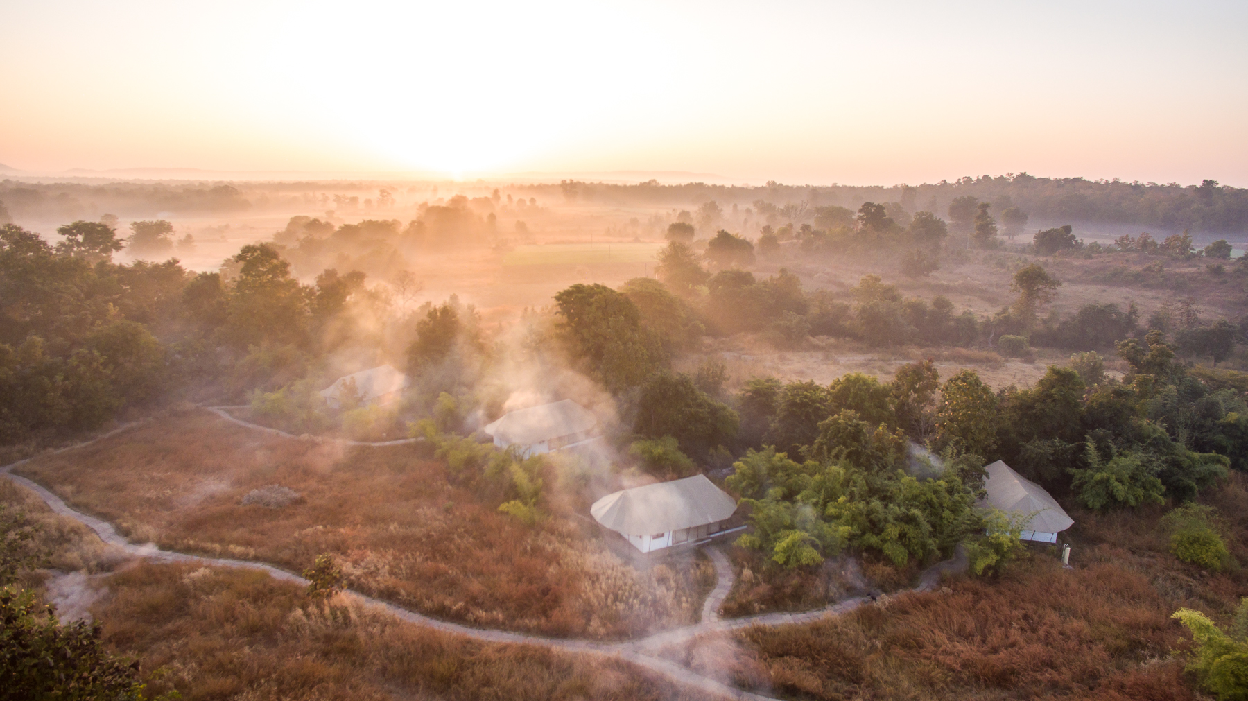 birdseye of jamtara wilderness camp
