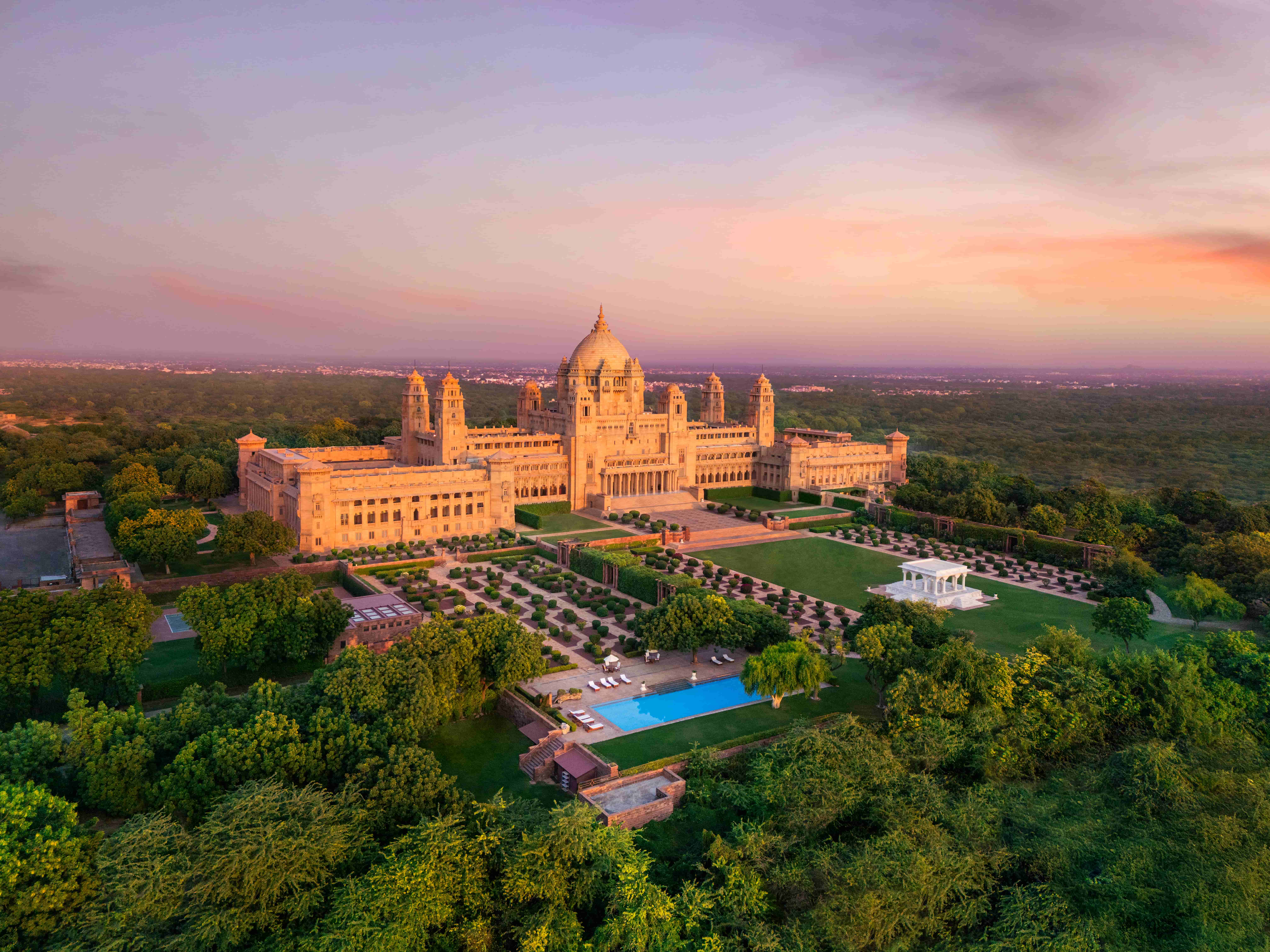 Umaid Bhawan Palace from afar