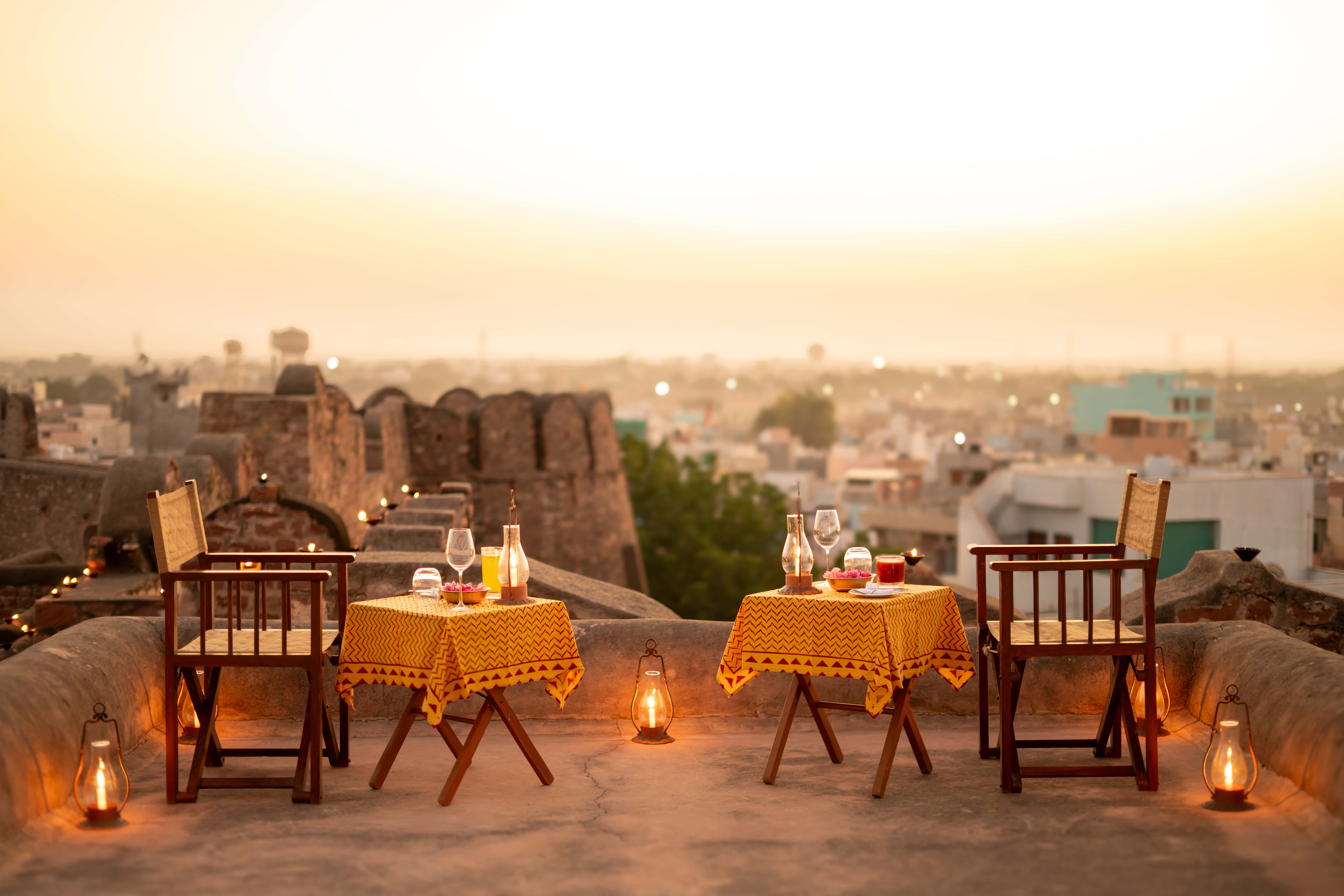 rooftop dining at ranvas