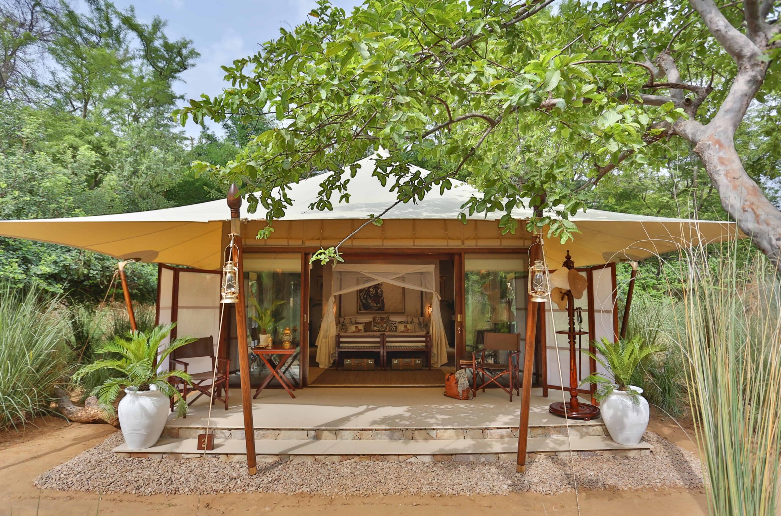 exterior of room at sher bagh