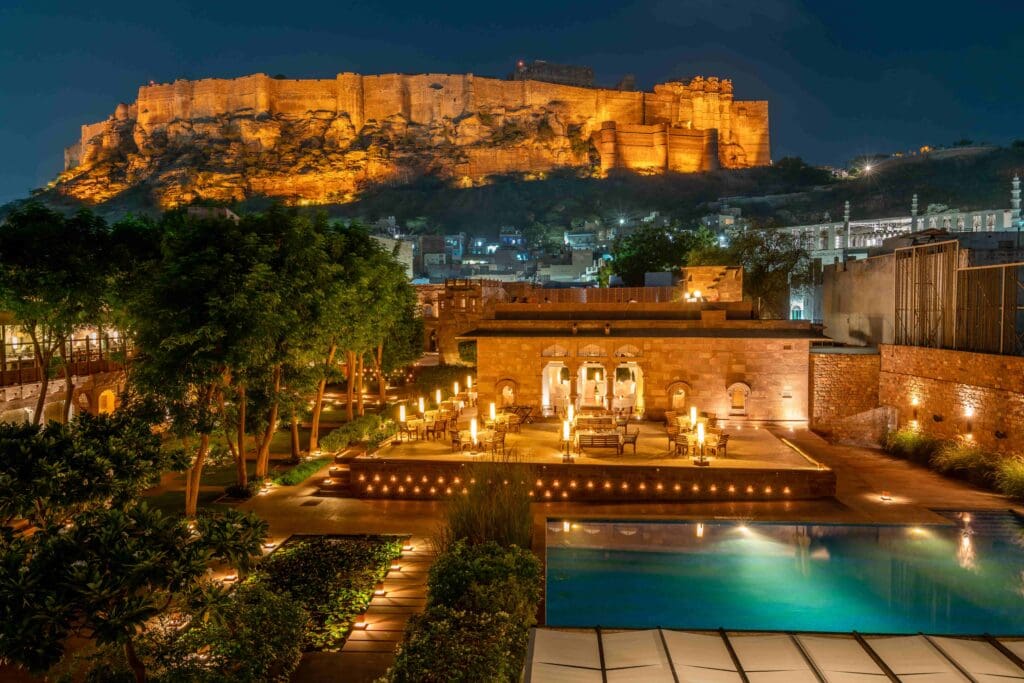 raas jodhpur at night