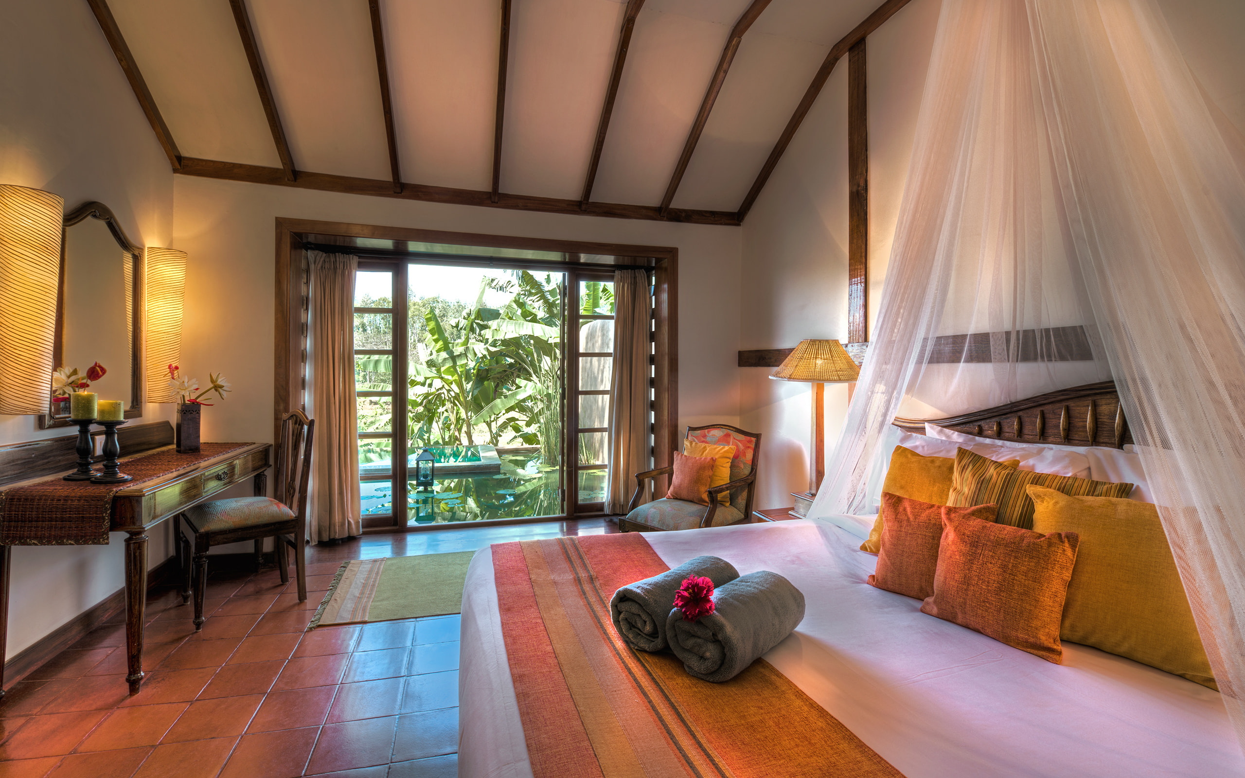 bedroom at evolve back coorg
