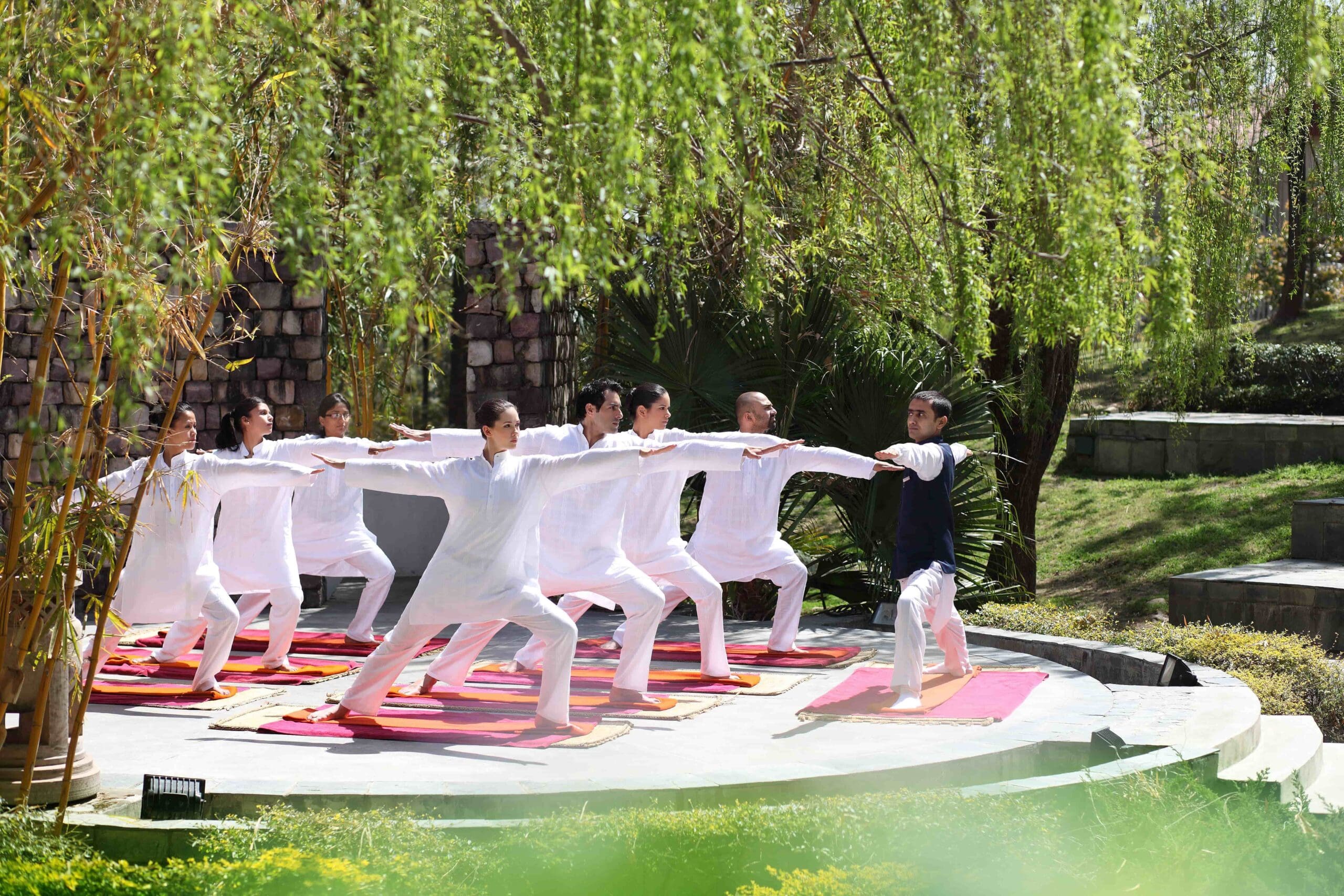 Yoga group at Ananda
