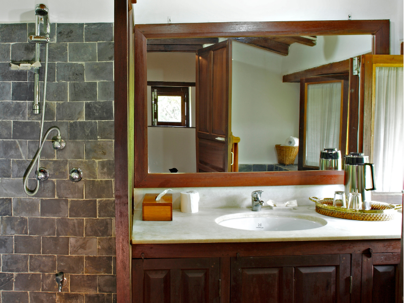 bathroom at Tiger Mountain Pokhara Lodge, Pokhara