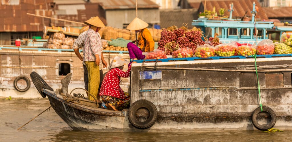 Mekong Delta in Vietnam