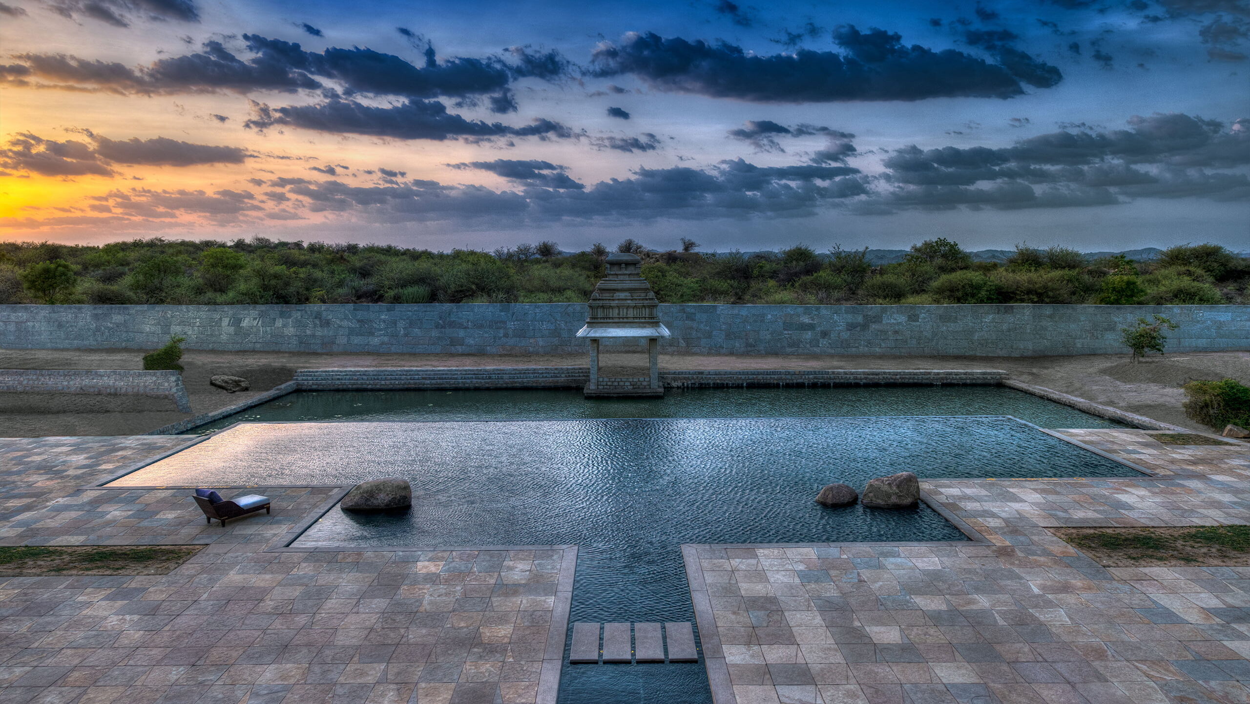 Pool at Evolve Back, Hampi