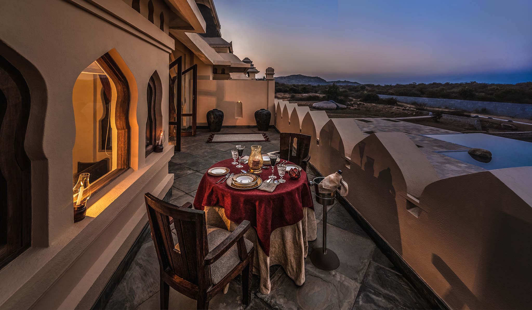 Private Dining at Evolve Back, Hampi