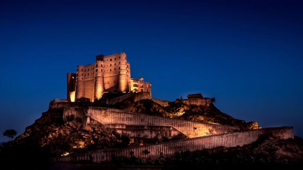 Nighttime view of Alila Fort