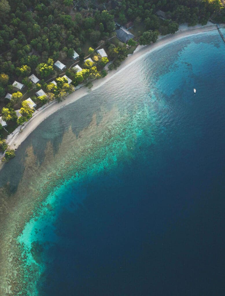 Amanwana moyo island from above