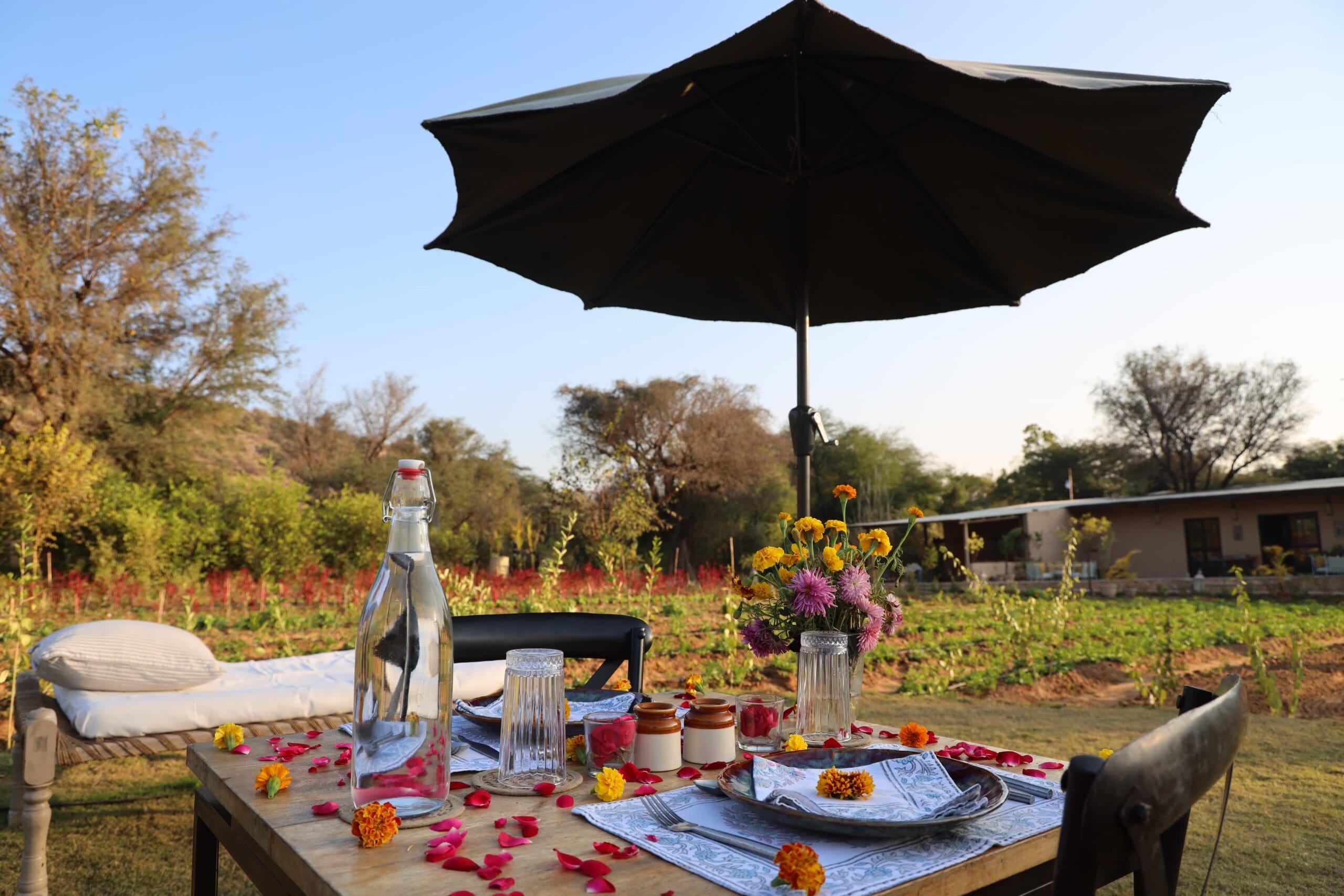 Outside dining at Anopura