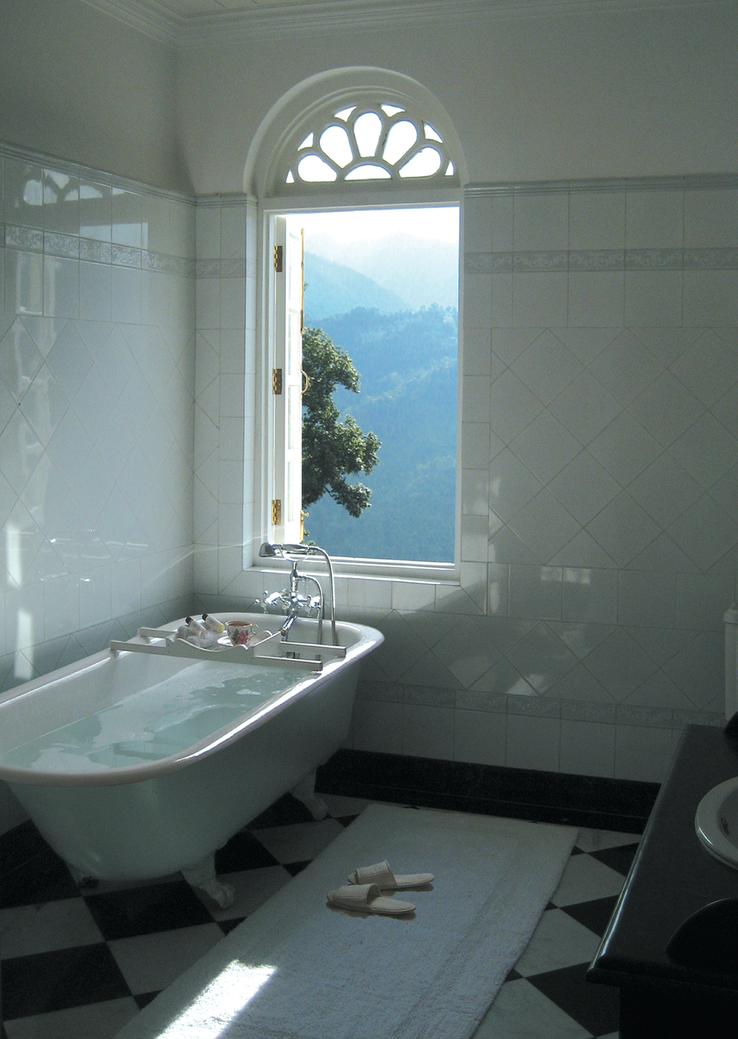 bathroom at glenburn tea estate