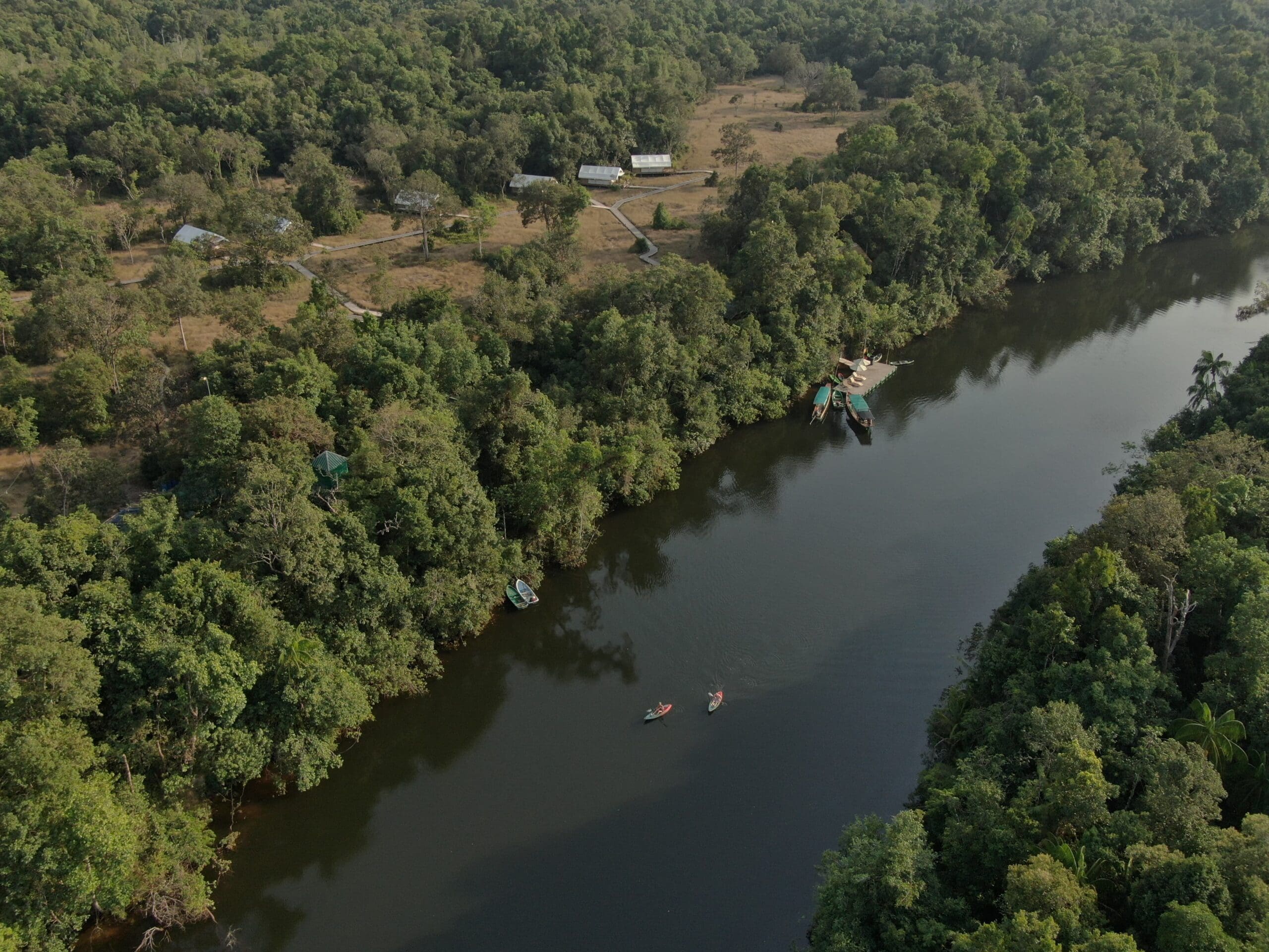 Cardamom tented camp river view